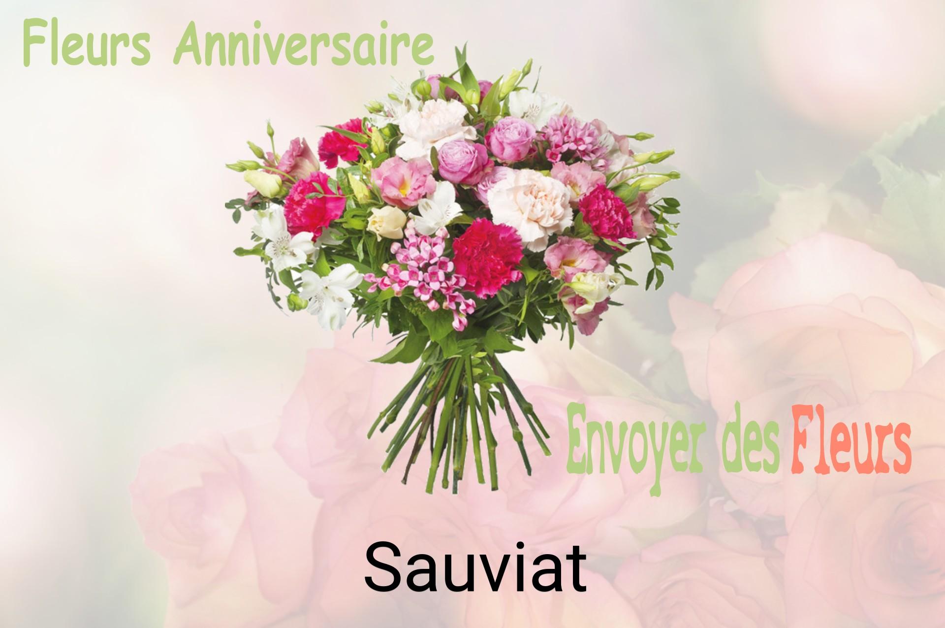Bouquet de fleurs d’anniversaire livré à Sauviat